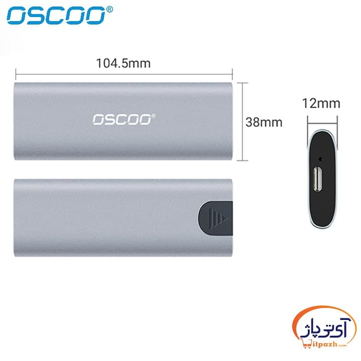 قاب مبدل اوسکو M.2 NVMe به اکسترنال OSCOO SP2 — تصویر ۱۲