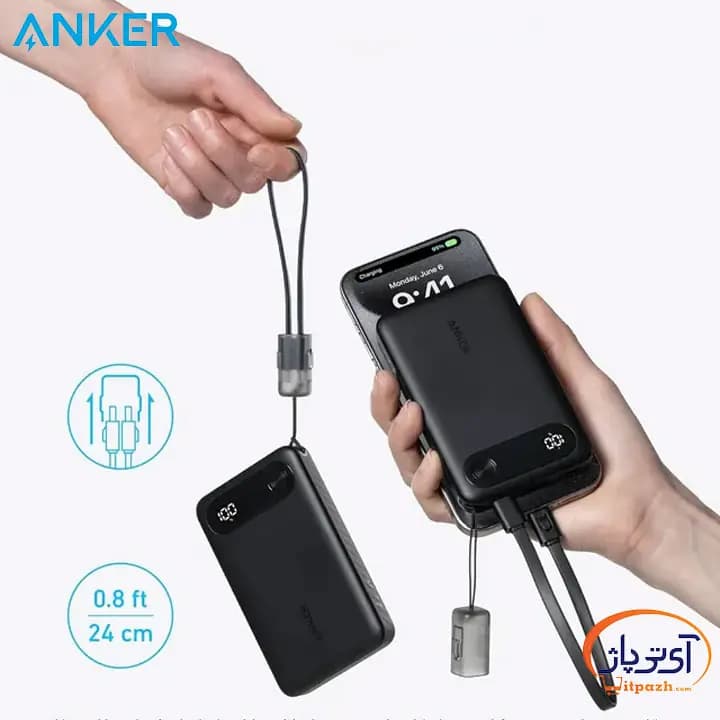 پاوربانک شارژ سریع 22.5W انکر A1257 ظرفیت 10000mAh — تصویر ۵