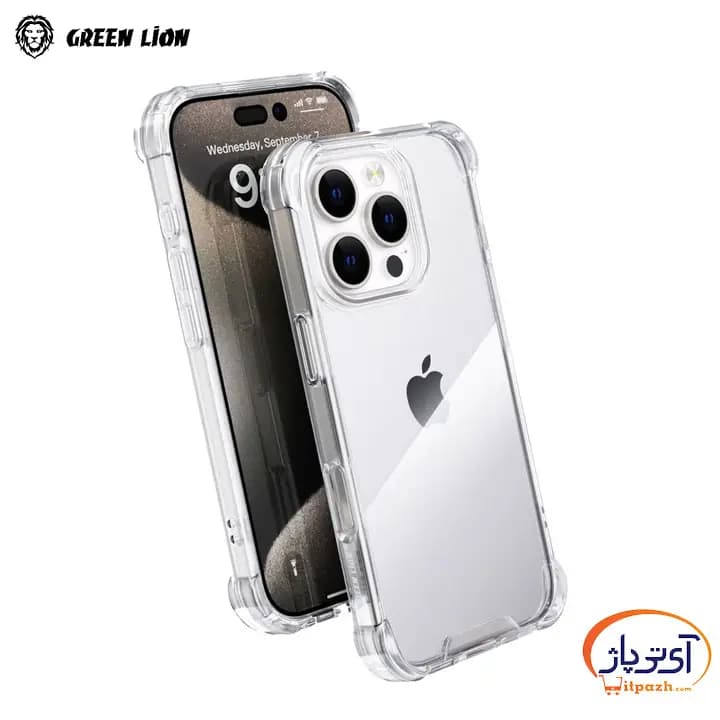 گارد شفاف گرین لاین Anti Shock Case گوشی Iphone 16 Pro max