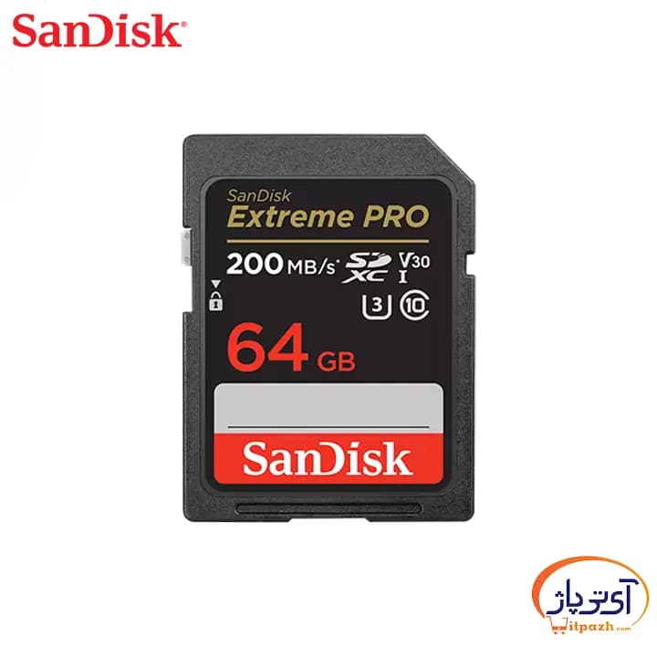 کارت حافظه SDXC سن دیسک Extreme Pro V30 ظرفیت 64 گیگابایت — تصویر ۵