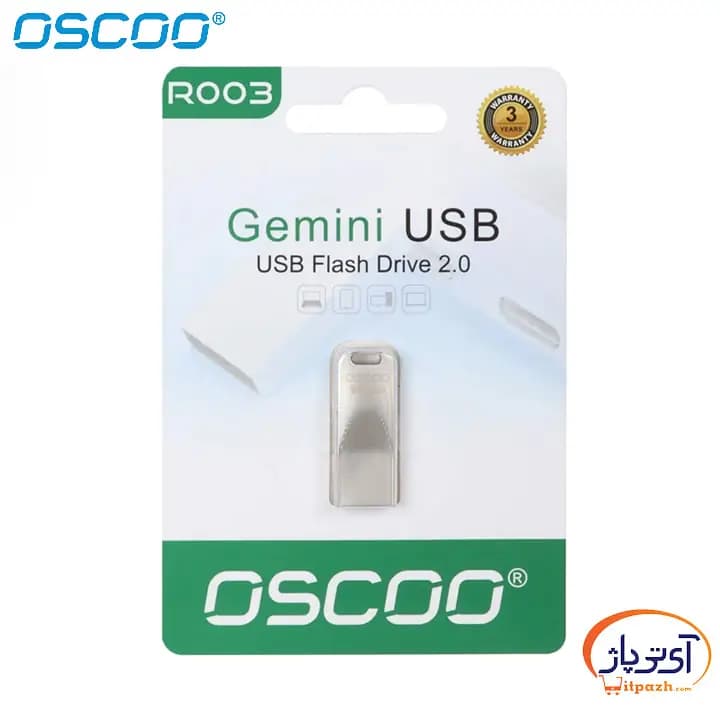 فلش اوسکو OSCOO Gemini R003 ظرفیت 32 گیگابایت USB2.0 — تصویر ۱۱