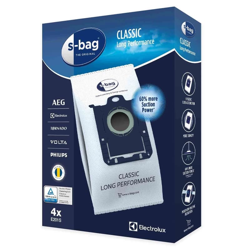 پاکت جاروبرقی فیلیپس و الکترولوکس مدل s-bag