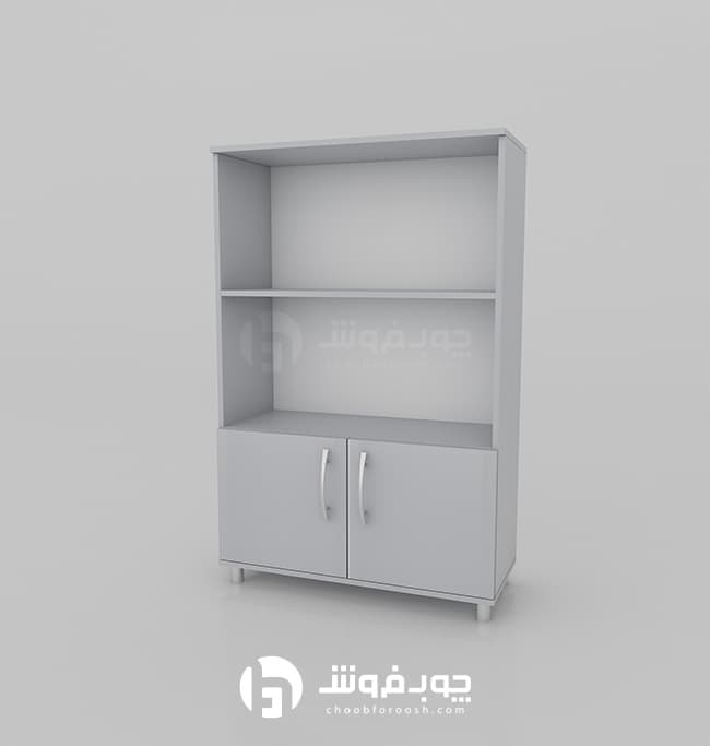 کتابخانه mdf دو درب مدل L201 — تصویر ۴