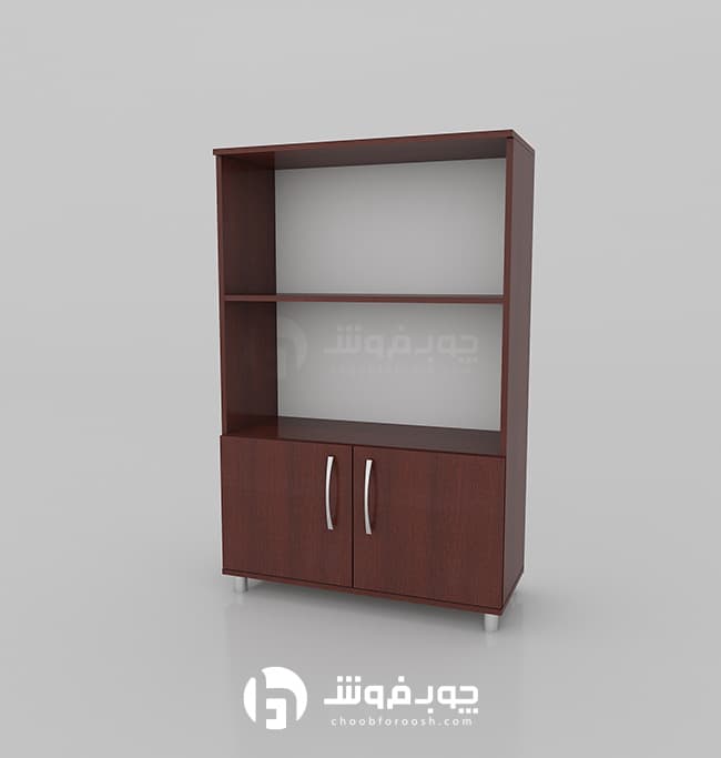 کتابخانه mdf دو درب مدل L201 — تصویر ۶