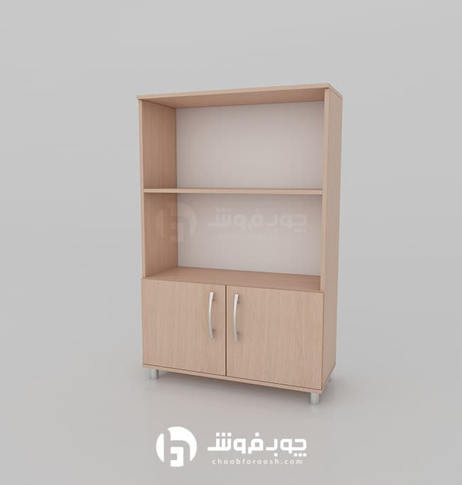کتابخانه mdf دو درب مدل L201 — تصویر ۵