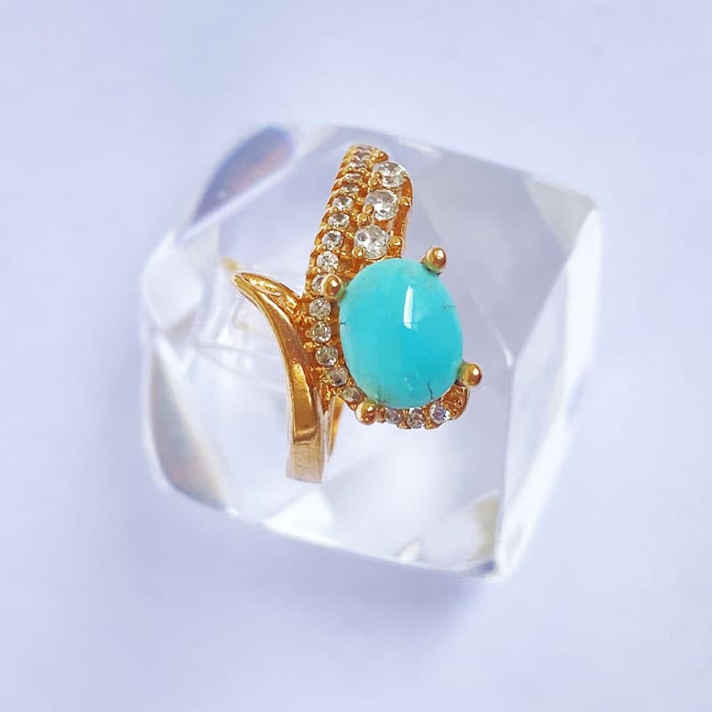 انگشتر فیروزه زنانه (کد 1047)