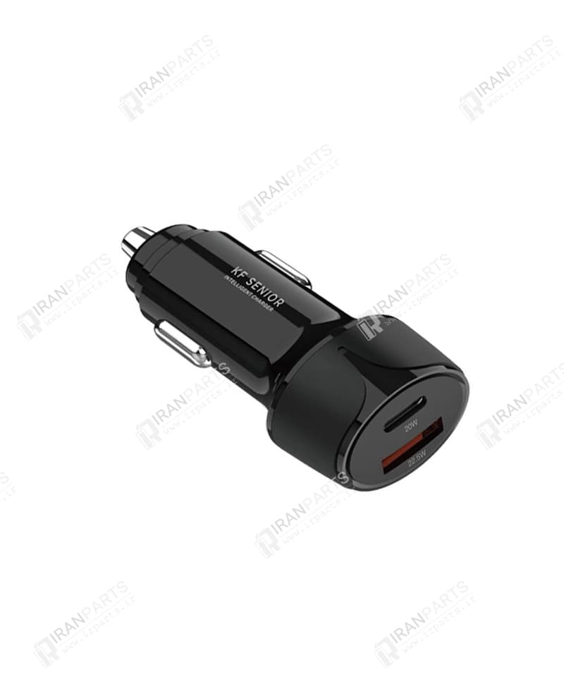 شارژر فندکی تایپ سی کی اف سنیور مدل KF Senior CH-155