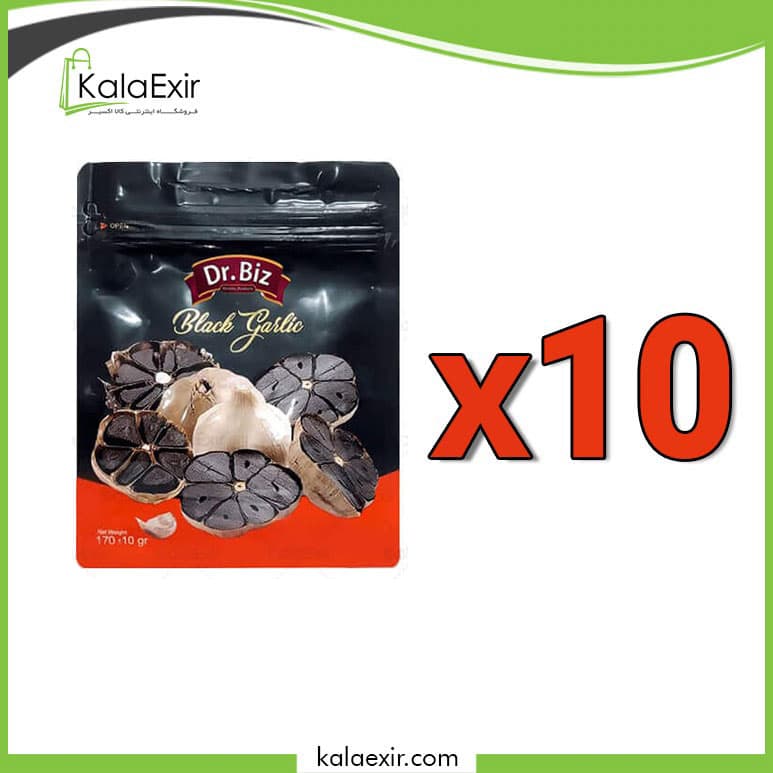 دکتر بیز سیر سیاه با کمترین قیمت پکیج 10 عددی