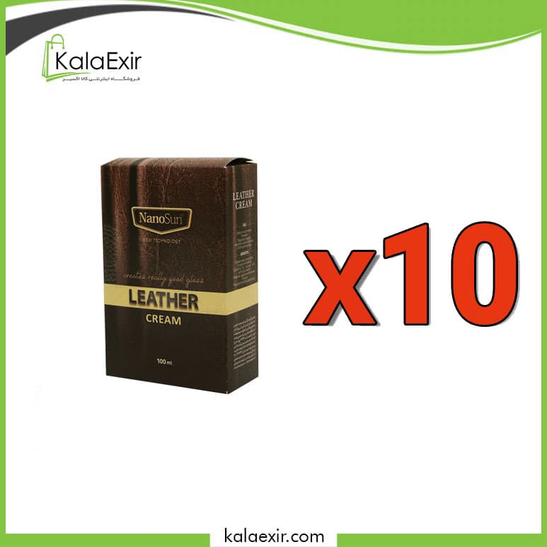 واکس و کرم چرم نانوسان دکتر بیز پک 10 عددی