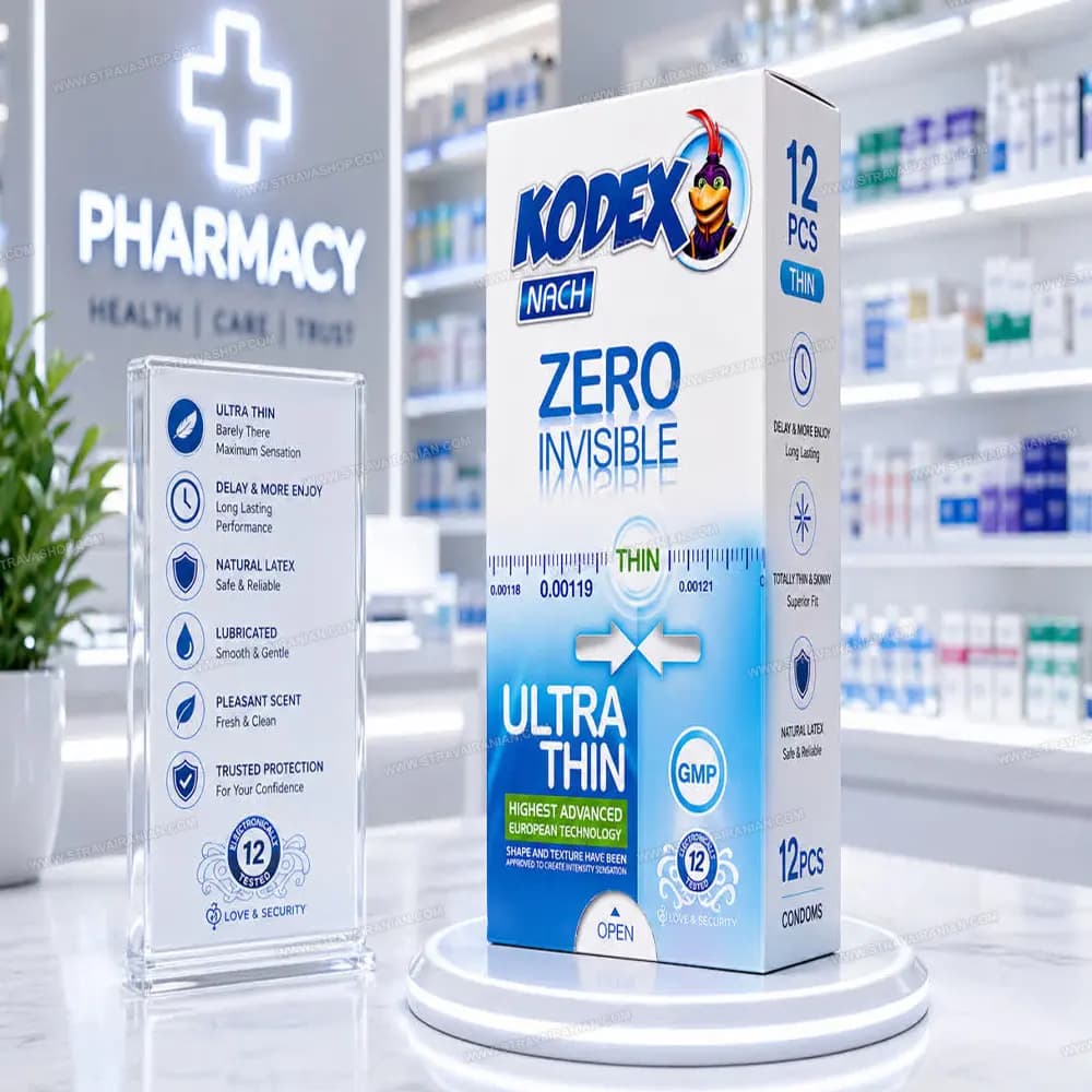 کاندوم فوق نازک کدکس مدل ZERO INVISIBLE بسته 12 عددی با بهترین قیمت + خرید آنلاین — تصویر ۴