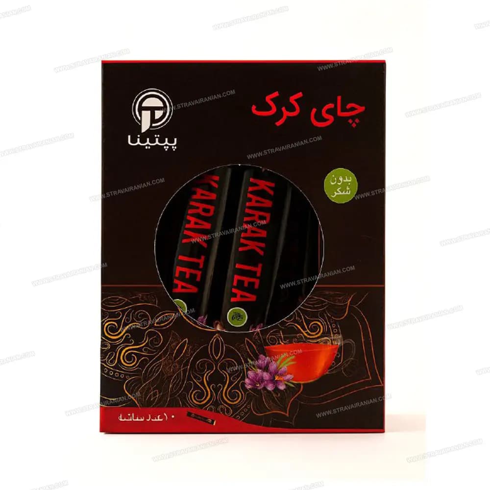 چای کرک با طعم هل و زعفران بدون شکر شیرین شده با استویا ۱۰ عدد ساشه پپتینا با بهترین قیمت + خرید آنلاین — تصویر ۲