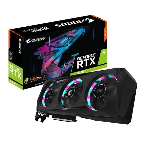 کارت گرافیک استوک گیگابایت GIGABYTE AORUS RTX 3060 Ti 8G