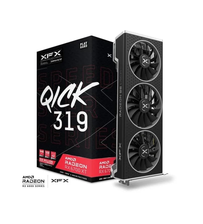 کارت گرافیک استوک ایکس اف ایکس XFX QICK 319 RX 6700 XT 12G — تصویر ۸