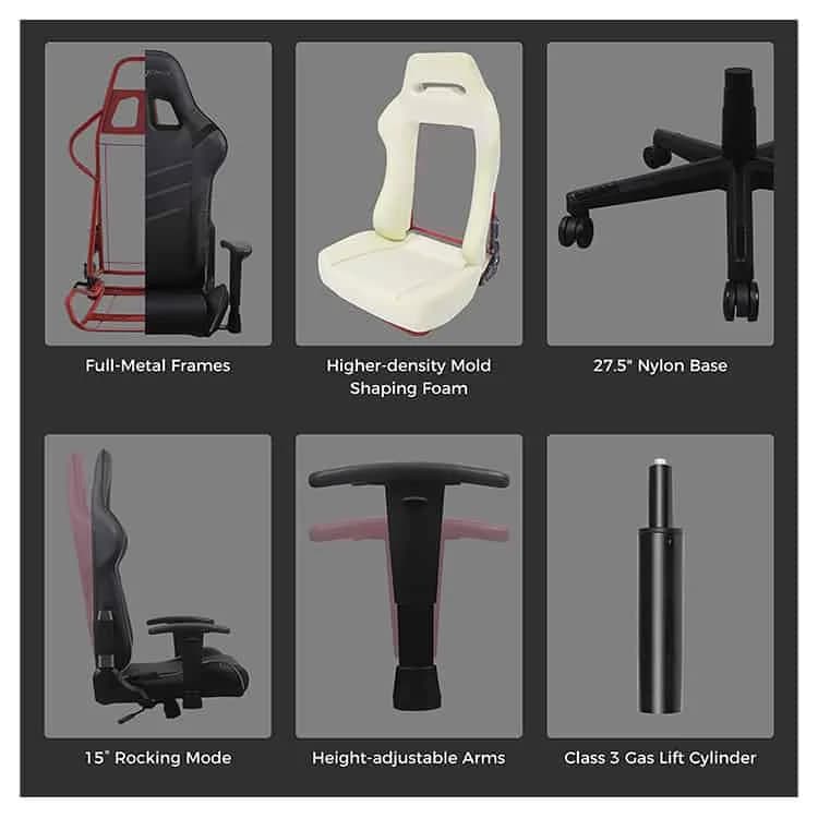 صندلی گیمینگ دی ایکس ریسر DXRacer Prince series OH/D6000/N — تصویر ۷