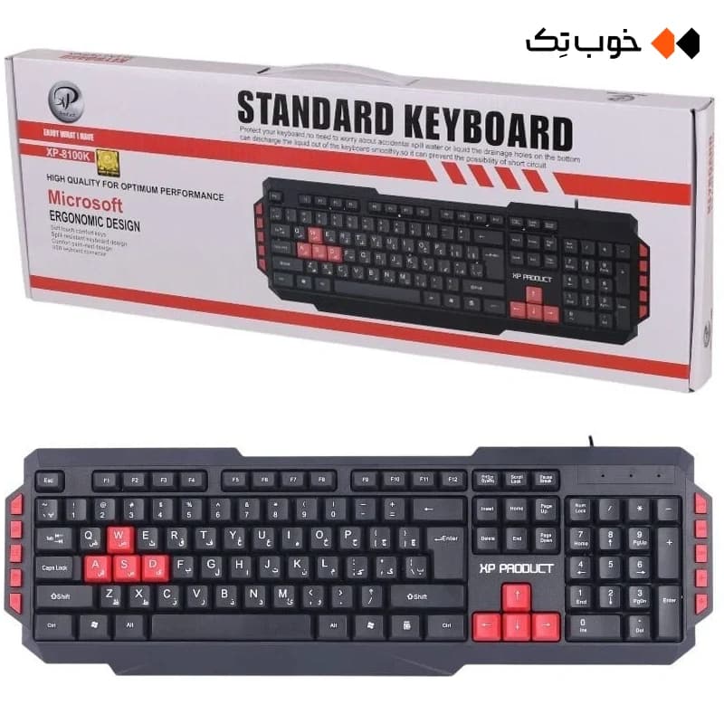 کیبورد گیمینگ باسیم XP-Product مدل 8100U — تصویر ۵