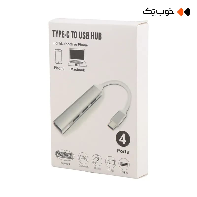 هاب 4 پورت 3.0 USB مدل C809 — تصویر ۱۲