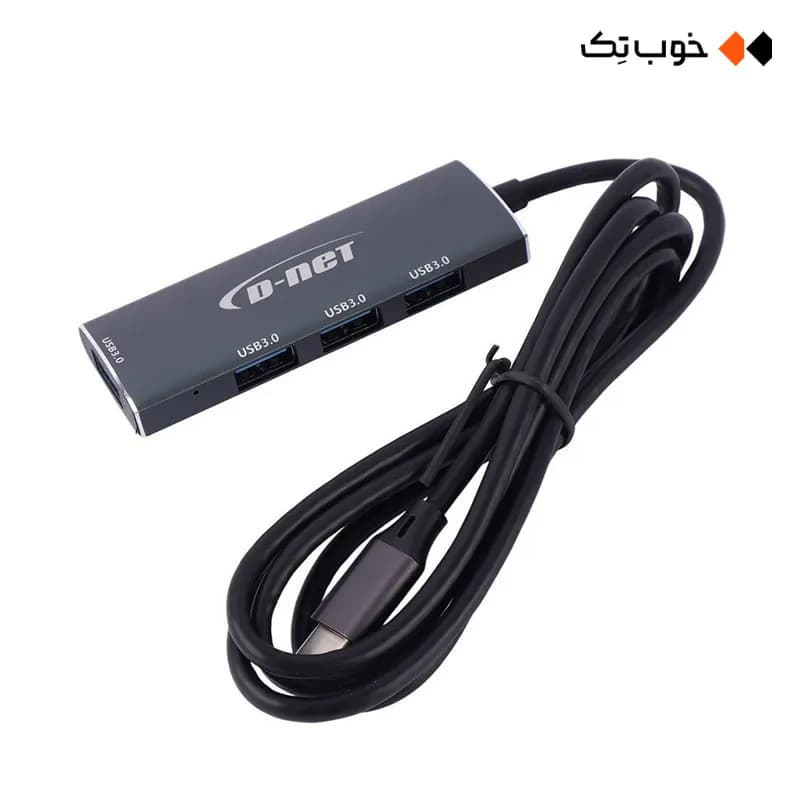 هاب USB-C دی نت 4 پورت مدل DT-430