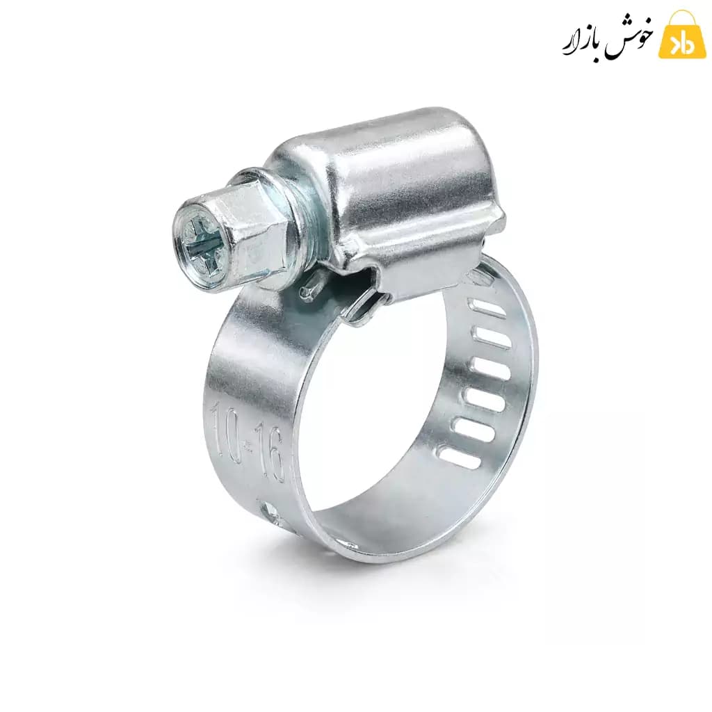 بست فلزی شلنگ گاز نازو (NAZO) سایز 10–16 میلیمتر