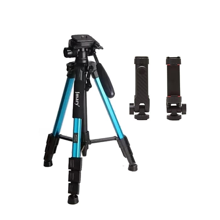 سه پایه دوربین جی ماری آبی همراه هولدر جیماری Jmary KP-2234 Camera Tripod + BH-05