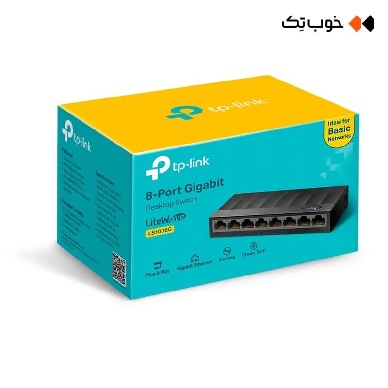 سوئیچ شبکه TPLINK مدل LS1008G — تصویر ۱۰