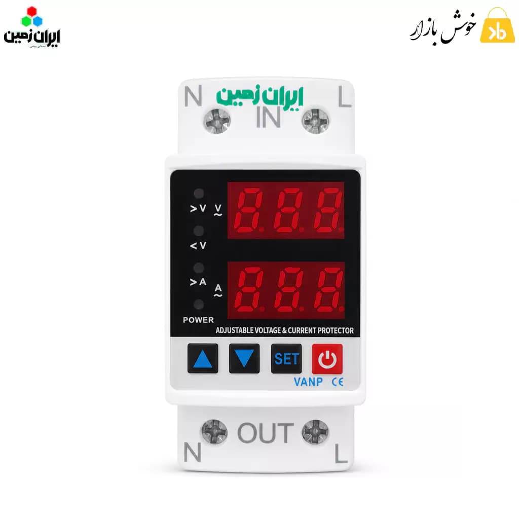 محافظ ولتاژ و جریان 63 آمپر ایران زمین مدل IZ-503M