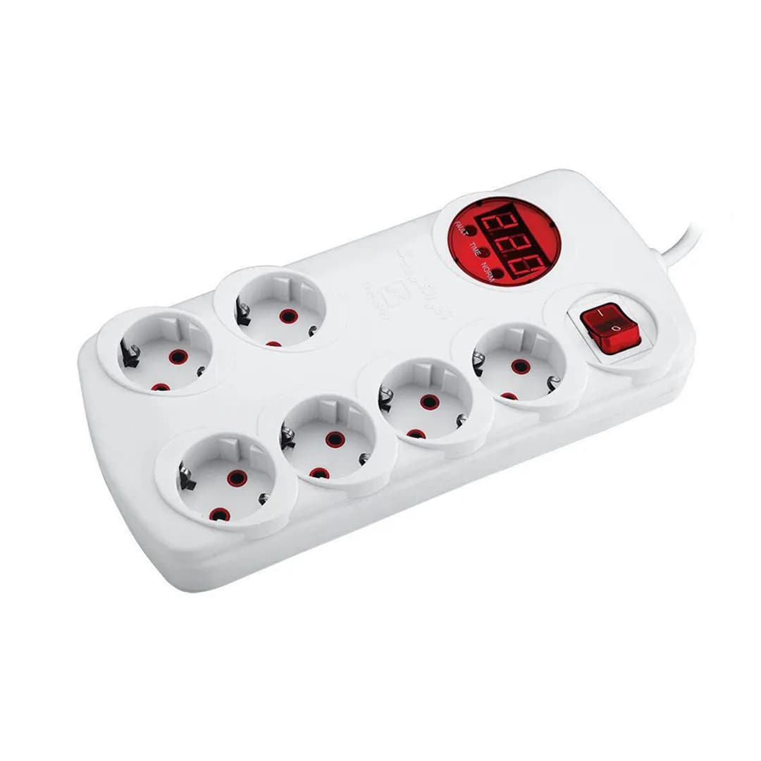 محافظ برق 6 خانه ارت دار آفر الکترونیک OR306 — تصویر ۶