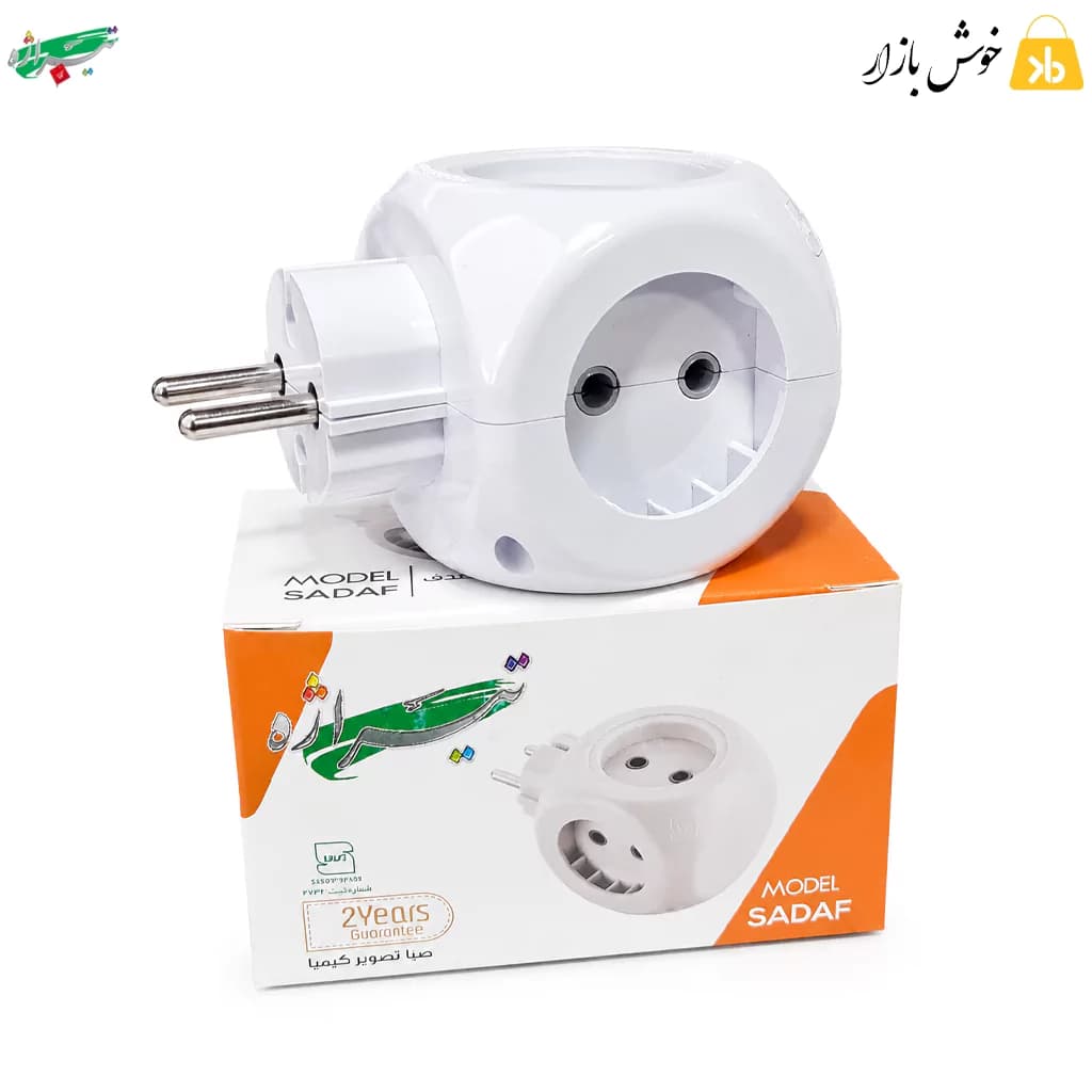 چهارراهی برق دوشاخهدار تیراژه مدل صدف (گرد) — تصویر ۳