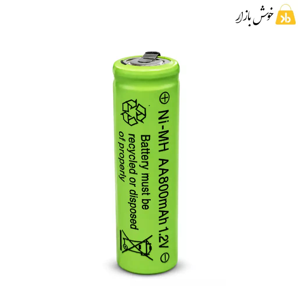 باتری قلمی شارژی AA مدل Ni-MH ظرفیت 800mAh 1.2V — تصویر ۲