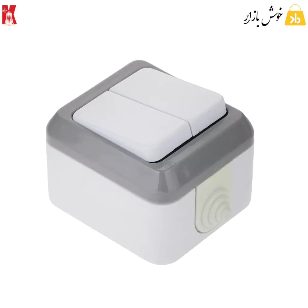 کلید دوپل بارانی روکار خیام الکتریک — تصویر ۱۰