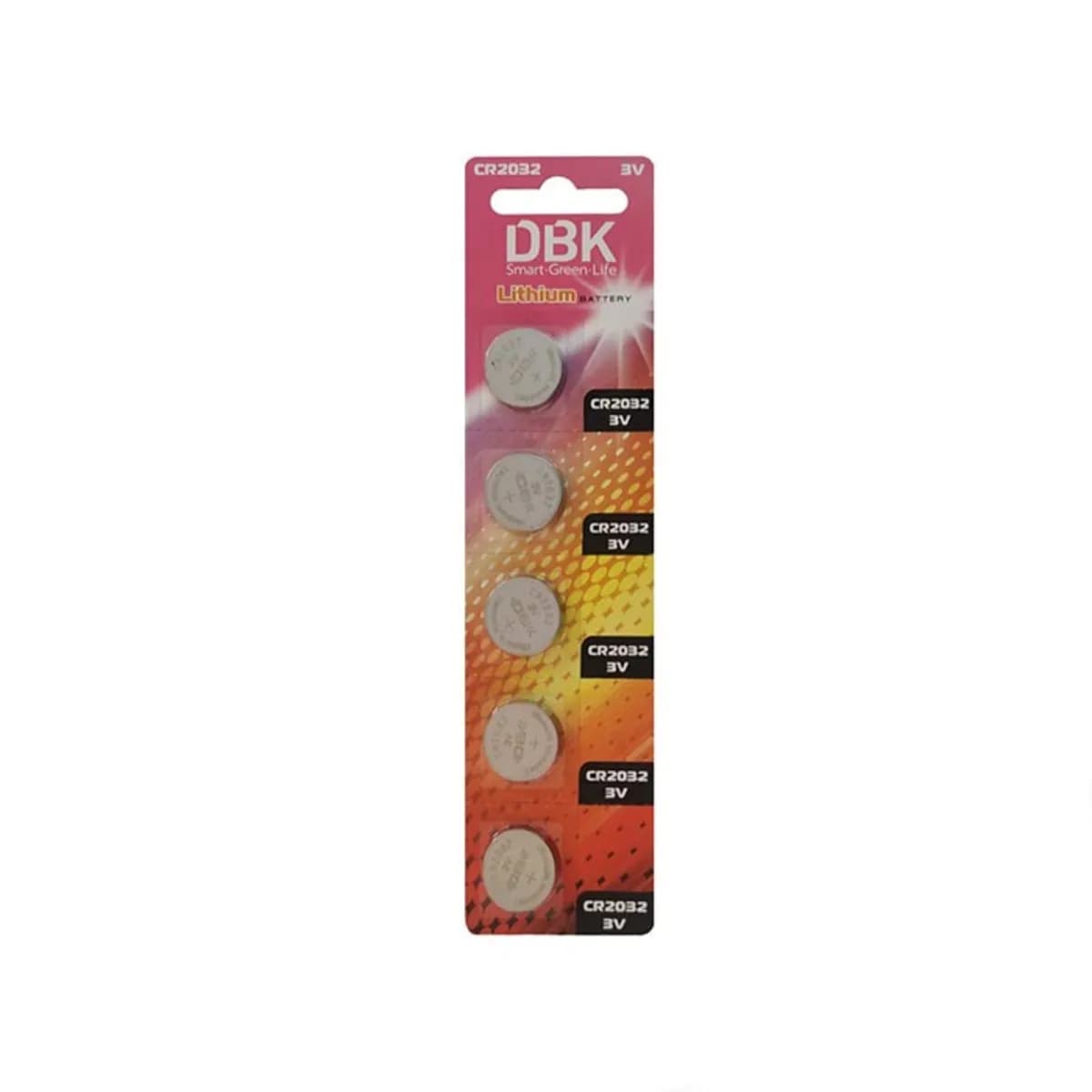 باتری سکه ای DBK مدل CR2032 بسته 5 عددی