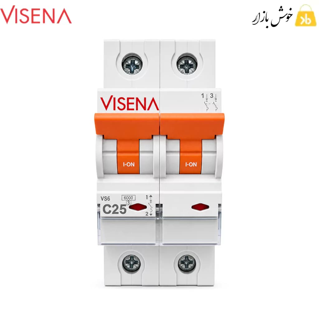 فیوز مینیاتوری 25 آمپر دوپل ویسنا (VISENA) تک فاز تیپ C — تصویر ۱۰