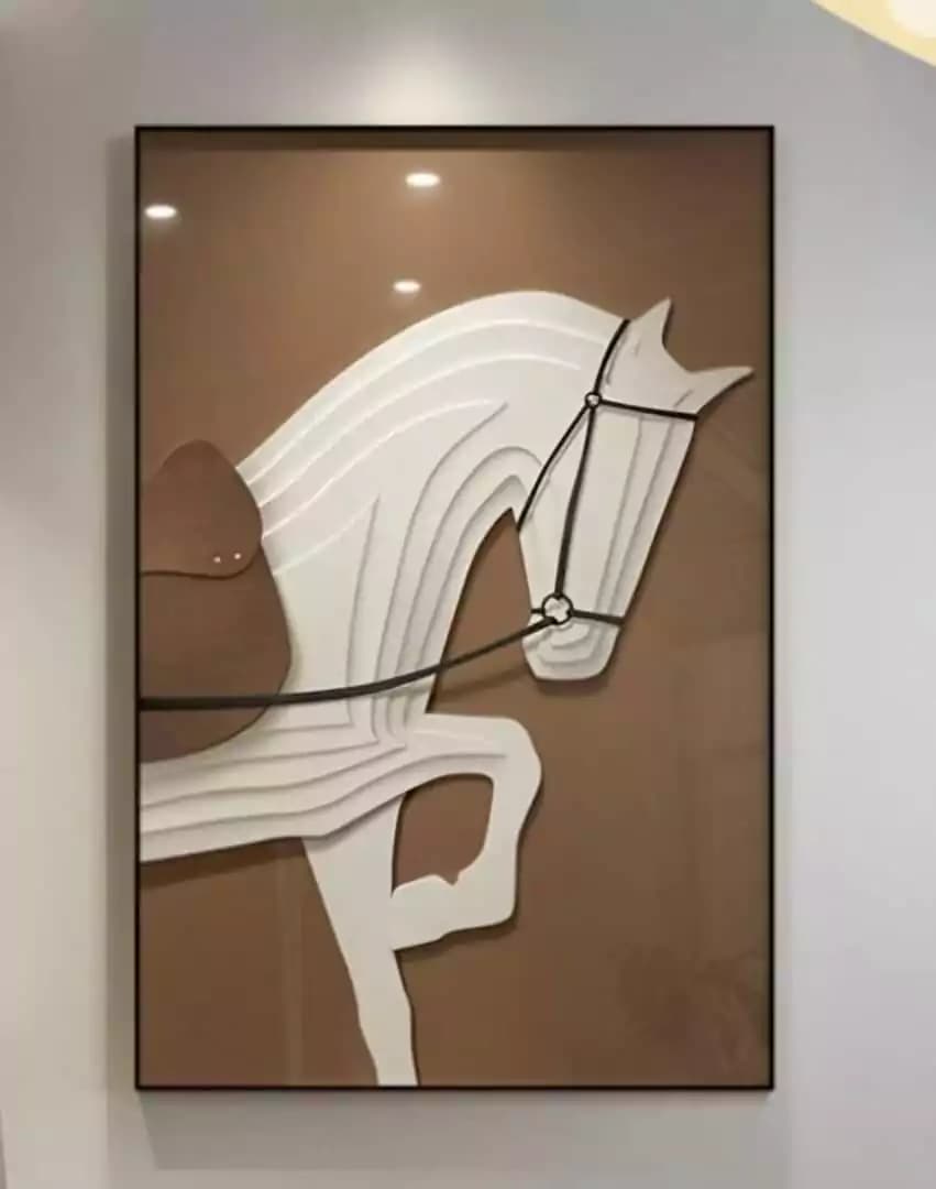 تابلو دکوراتیو مدرن طرح اسب انتزاعی — تصویر ۶