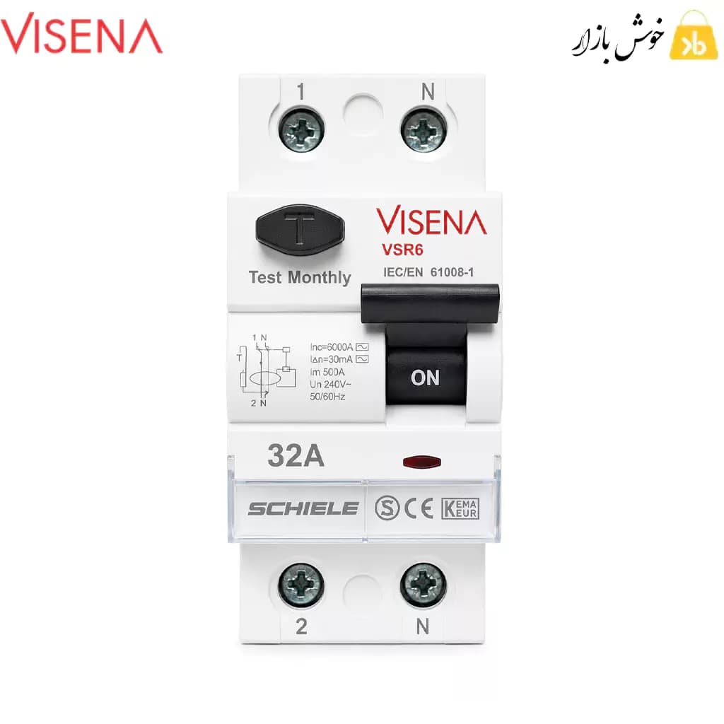 کلید محافظ جان ویسنا (VISENA) 32 آمپر (2 پل) — تصویر ۸