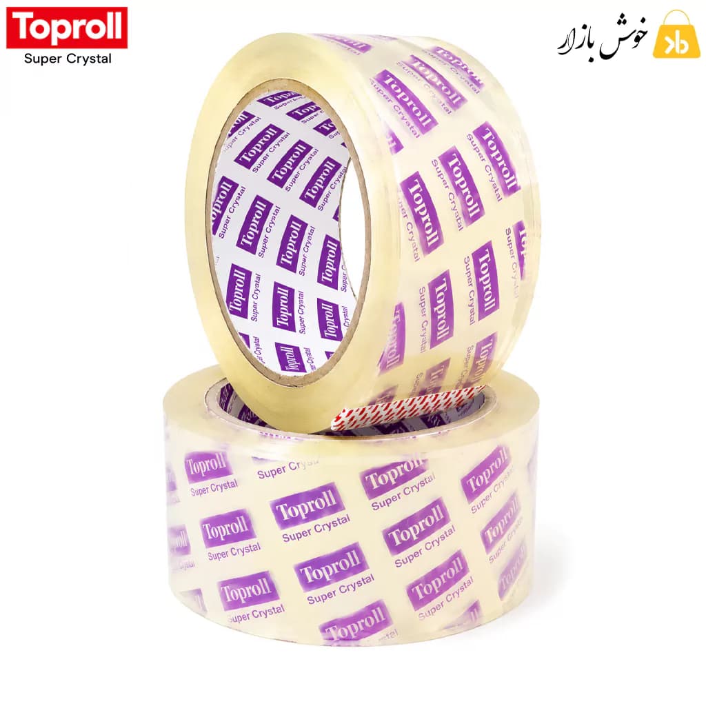نوار چسب 5 سانتی تاپ رول (Toproll) مدل کریستال 90 یارد – سری بنفش — تصویر ۷