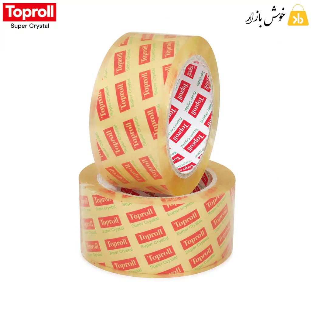 نوار چسب 5 سانتی تاپ رول (Toproll) مدل کریستال 90 یارد – سری قرمز — تصویر ۷