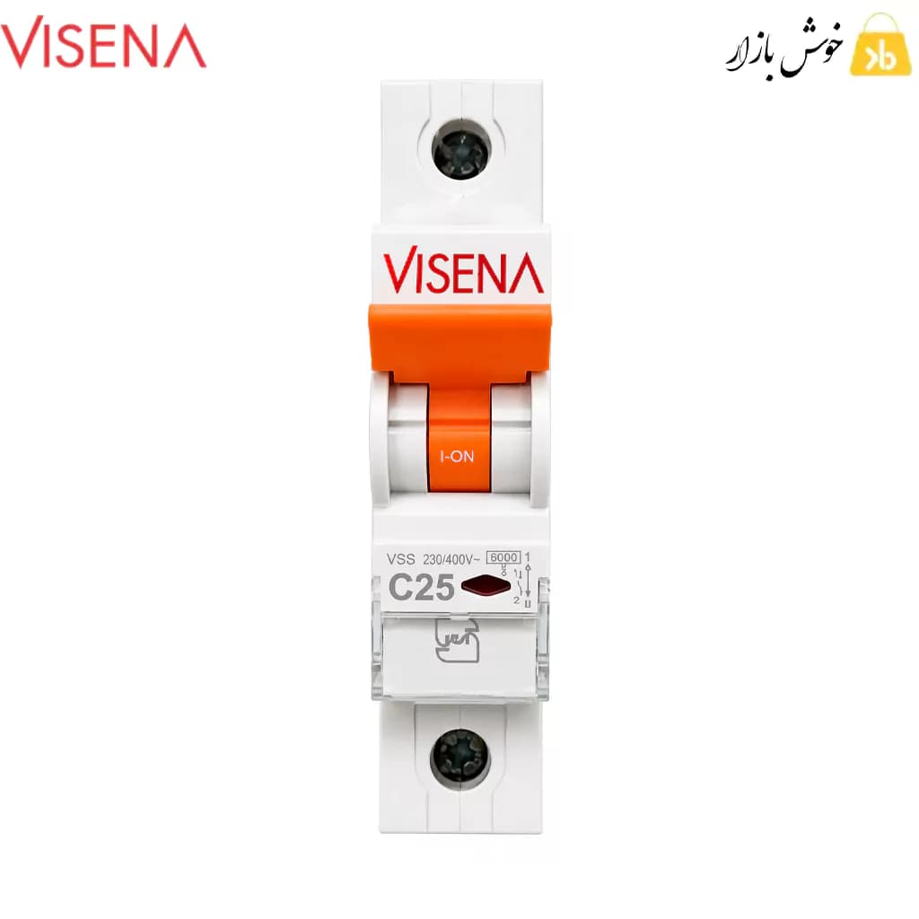 فیوز مینیاتوری 25 آمپر ویسنا (VISENA) تک فاز تیپ C