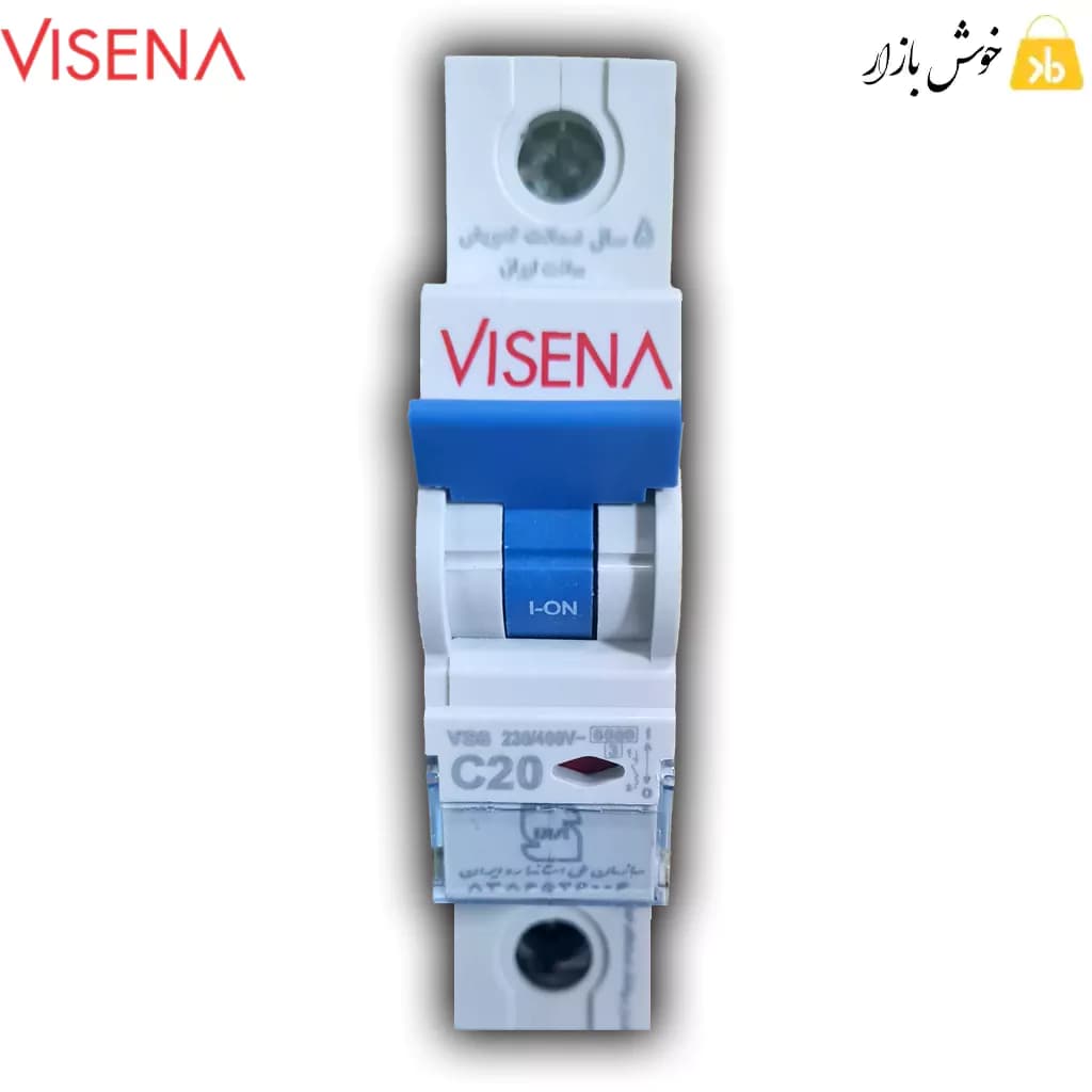 فیوز مینیاتوری 20 آمپر ویسنا (VISENA) تک فاز تیپ C — تصویر ۳