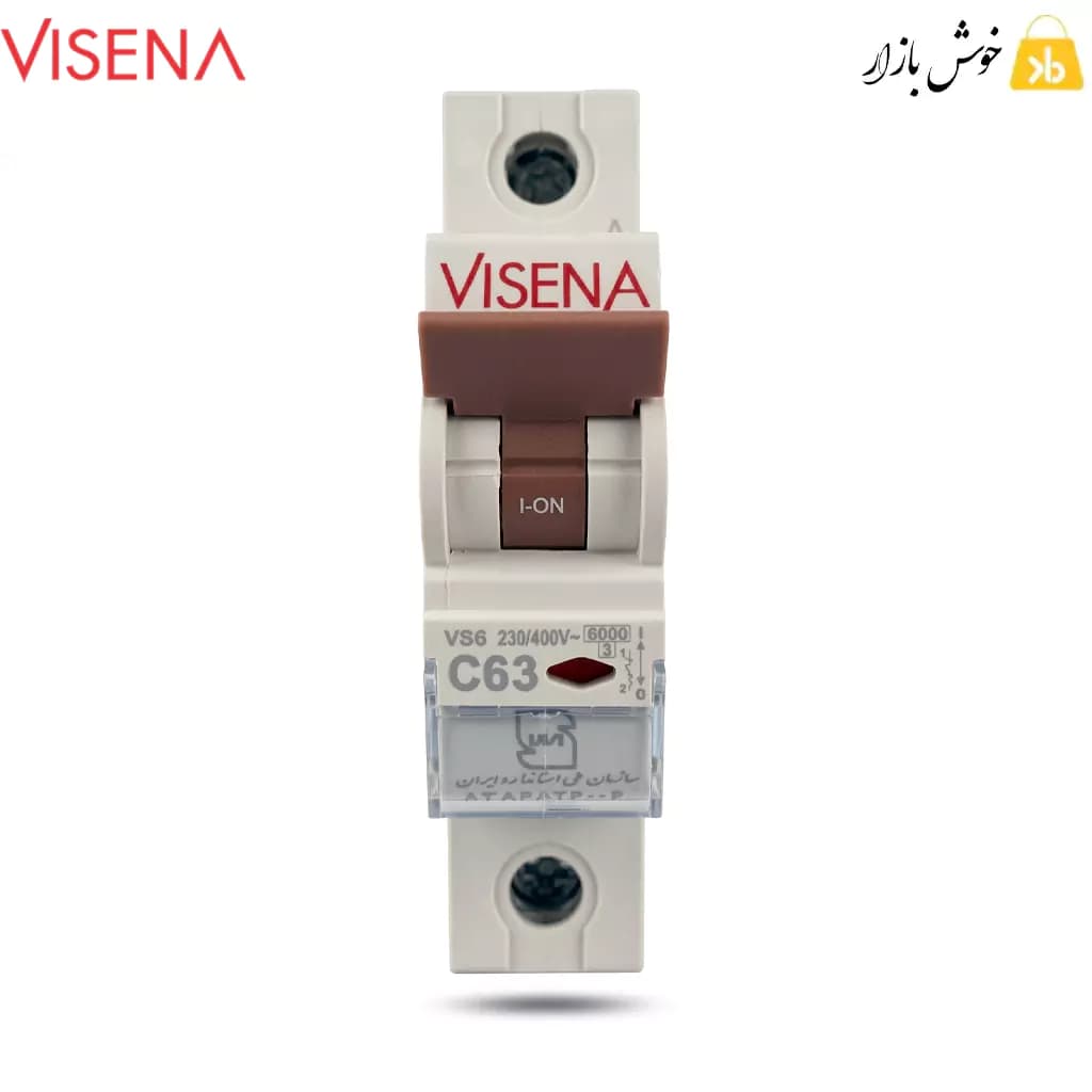 فیوز مینیاتوری 63 آمپر ویسنا (VISENA) تک فاز تیپ C