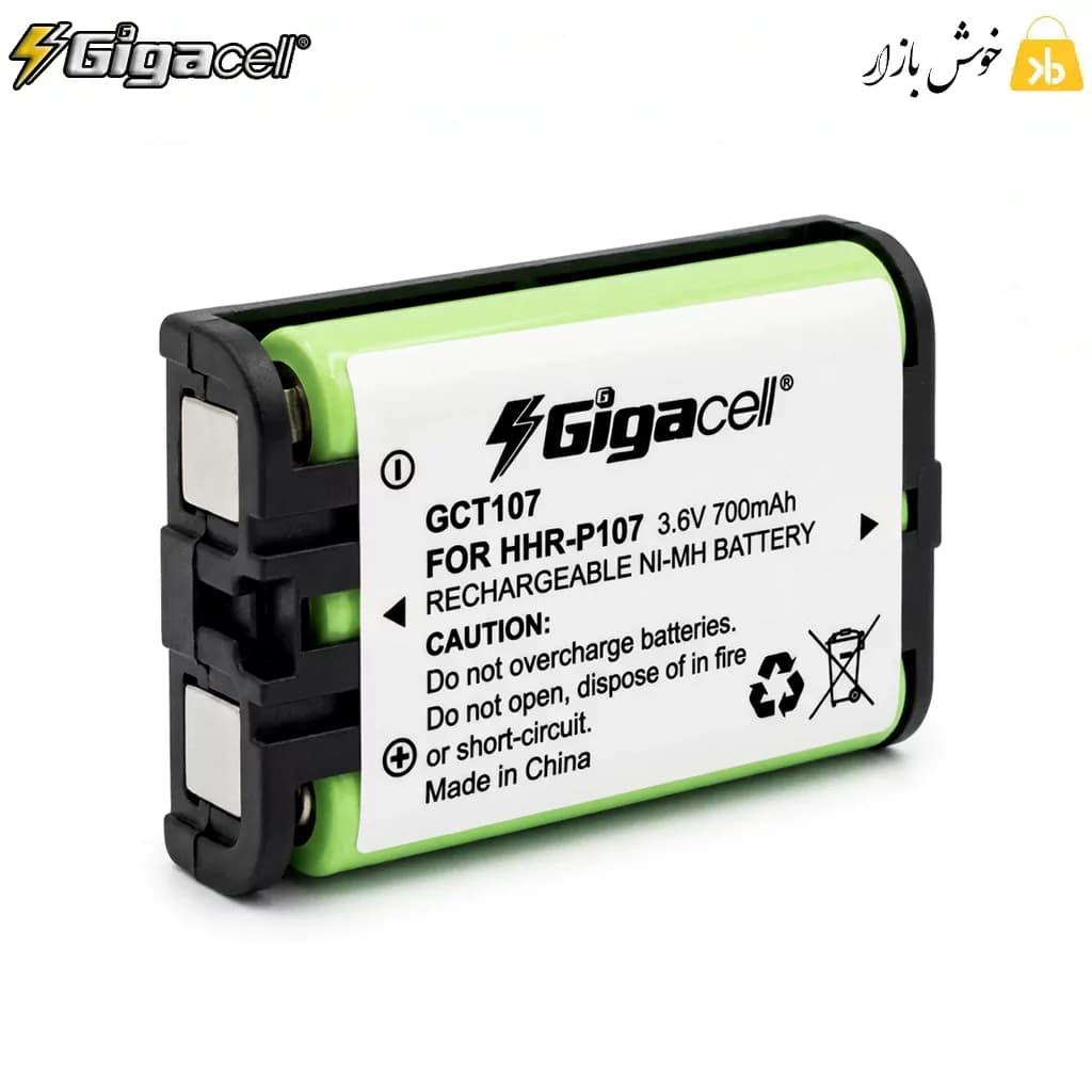 باتری تلفن بی‌سیم گیگاسل مدل GCT107 (معادل HHR-P107) — تصویر ۱۱