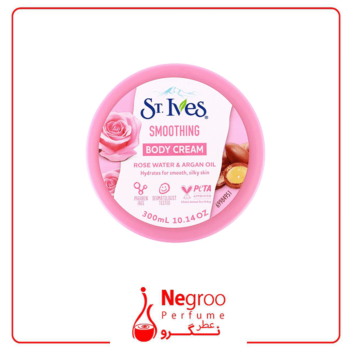 کرم بدن گل رز و روغن آرگان سینت ایوز 300 میل اورجینال — تصویر ۶