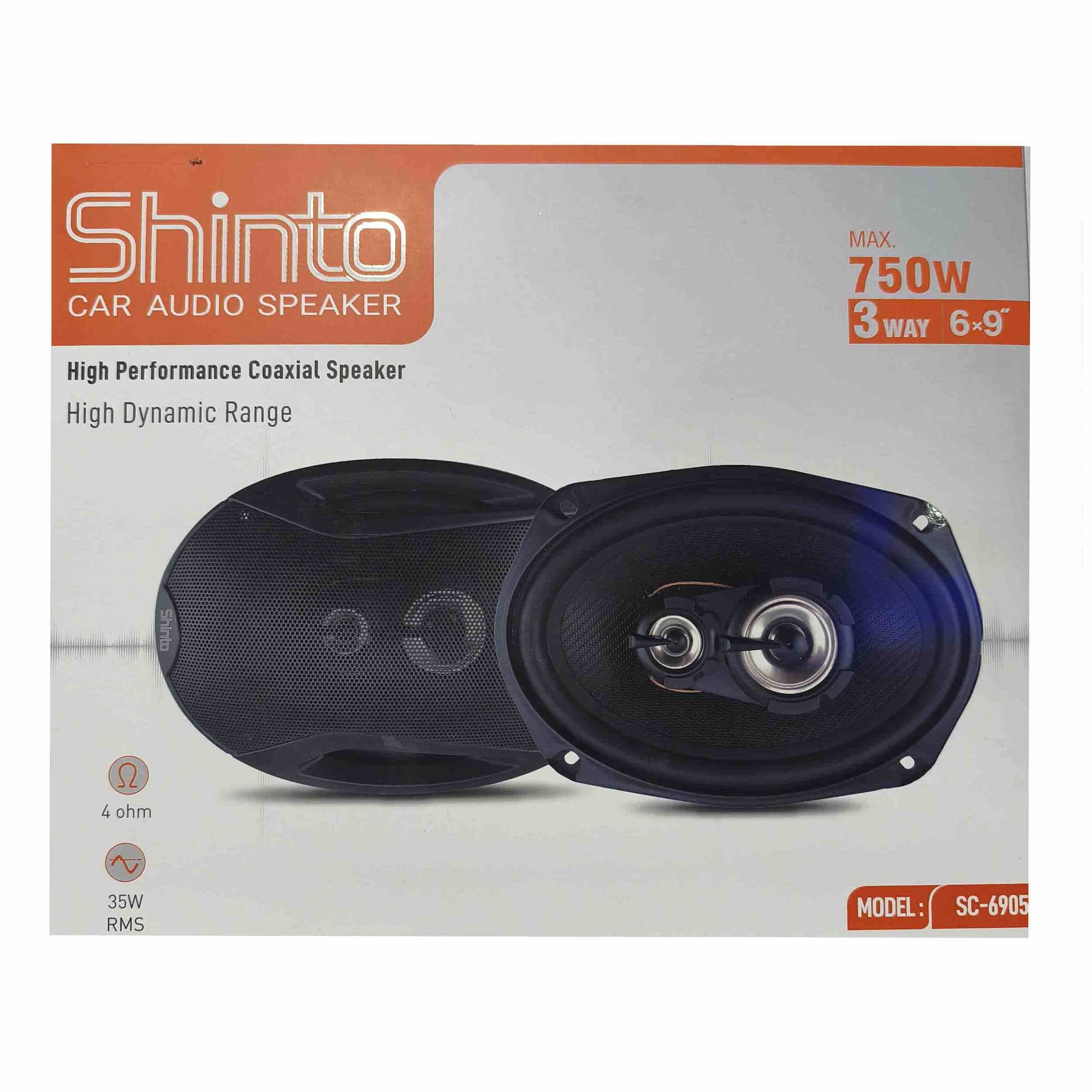 اسپیکر پشت خودرو شینتو مدل sc-6905 سایز 6×9 اینچ بسته دو عددی — تصویر ۹