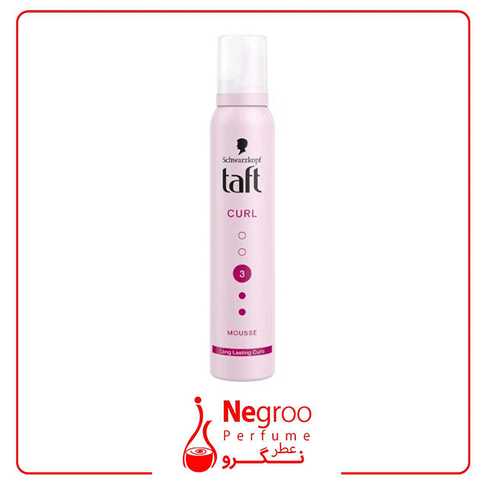 موس مو حالت دهنده کرل 3 تافت Taft Curl Mousse 3 200Ml /اورجینال — تصویر ۲