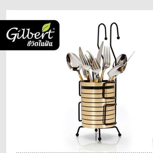 جاقاشقی استیل اویز گیلبرت Gilbert تایلندی 1قلو طلایی — تصویر ۴