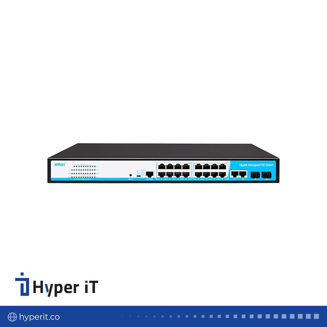 سوئیچ مدیریتی HRUI PoE مدل HR-AFGM-1622S-300