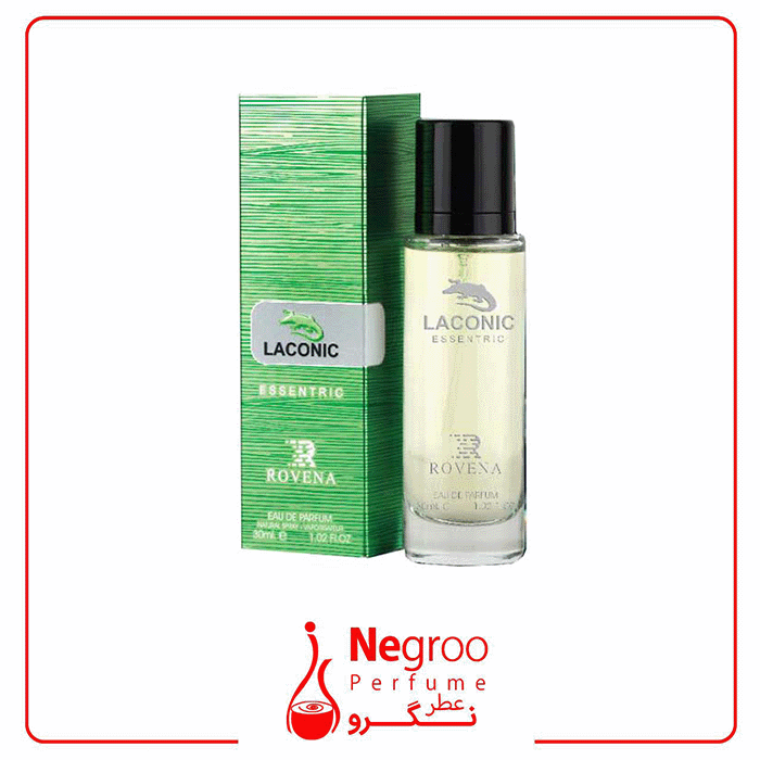 عطر 30 میل مردانه روونا مدل لاکونیک اسنتریک سبز رایحه لاگوست اسنشیال اورجینال