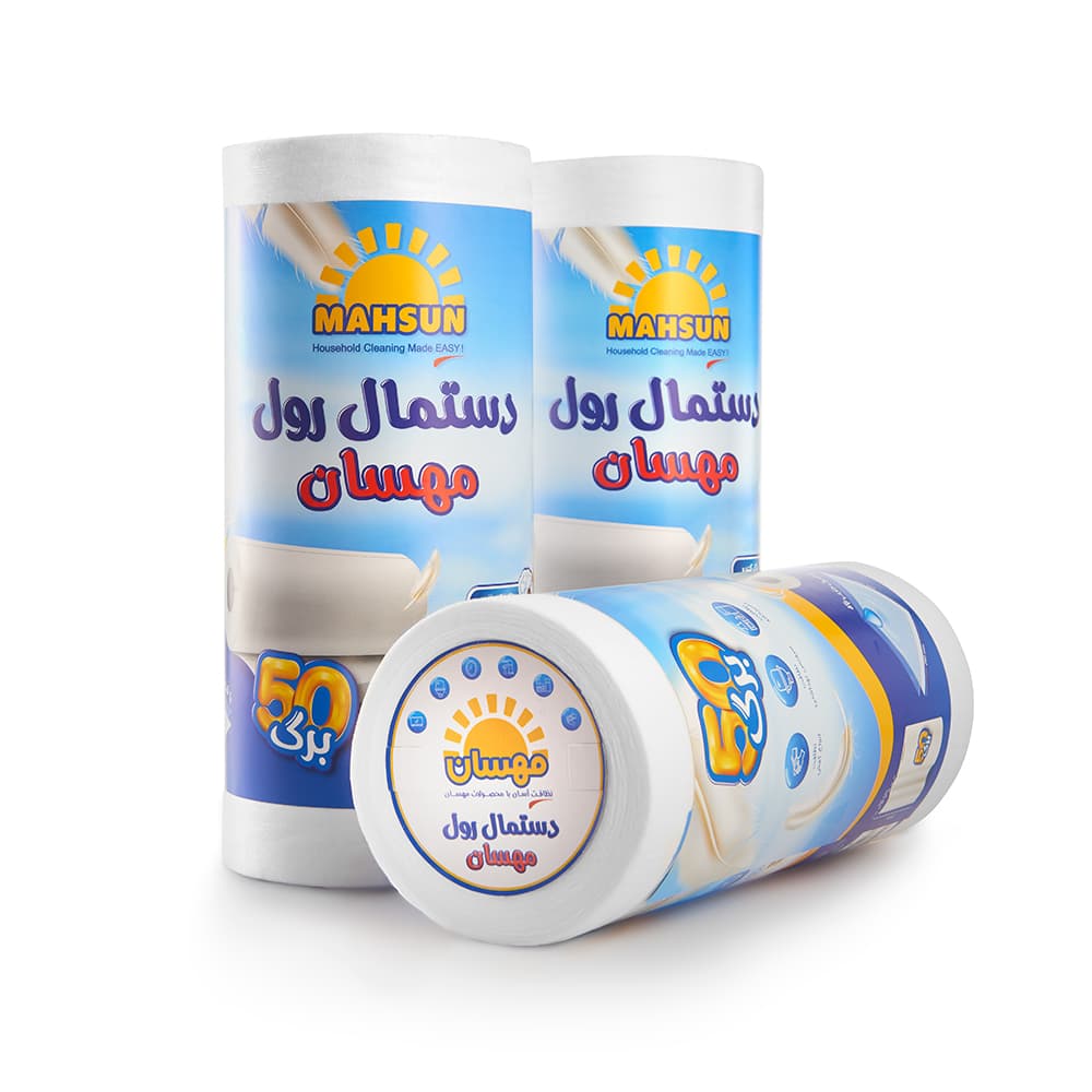 دستمال رولی 50 برگ مهسان