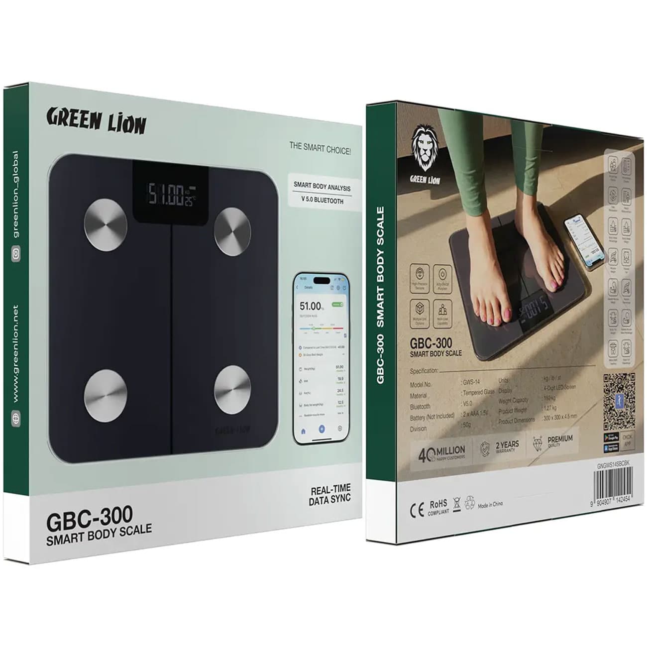 ترازو هوشمند گرین لاین Green Lion مدل GBC-300 — تصویر ۷