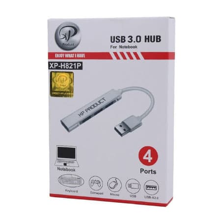 هاب 4 پورت USB3.0 ایکس پی‌-پروداکت مدل XP-H821 — تصویر ۹