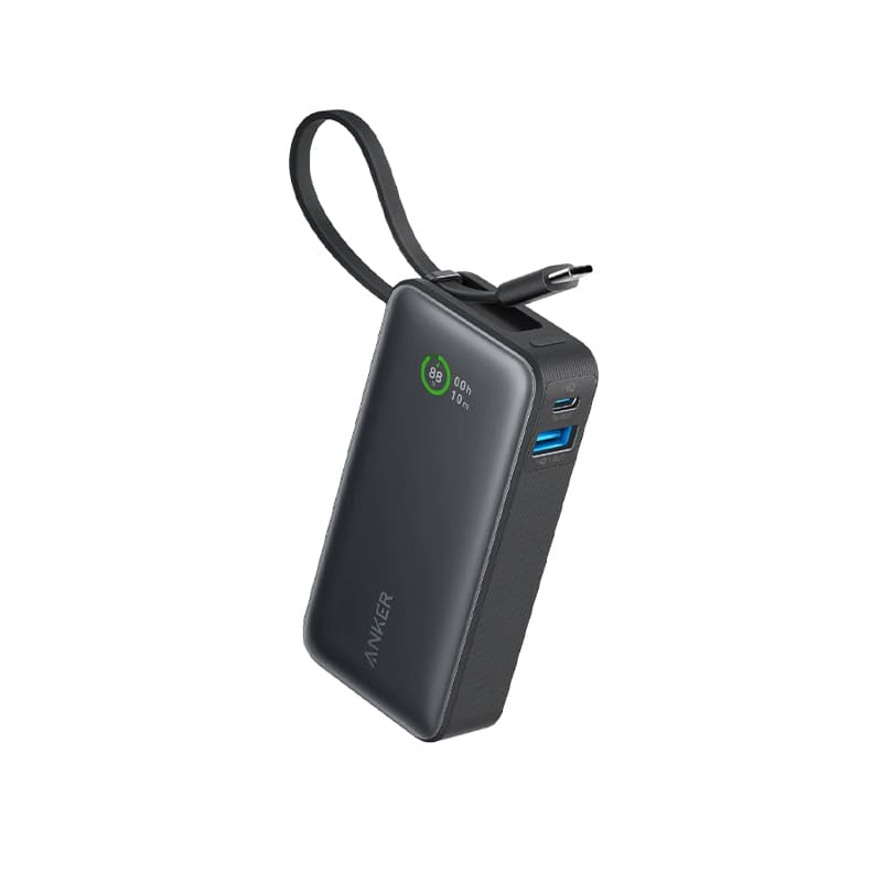 پاور بانک انکر Anker Nano Power Bank 30W PD مدل A1259 ظرفیت 10000 میلی آمپر با کابل متصل USB-C