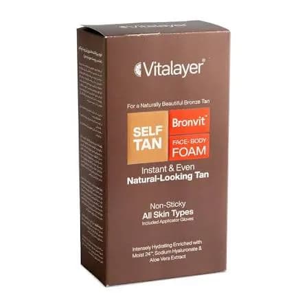 فوم برنزه کننده فوری برن ویت ویتالیر/VITALAYER — تصویر ۶